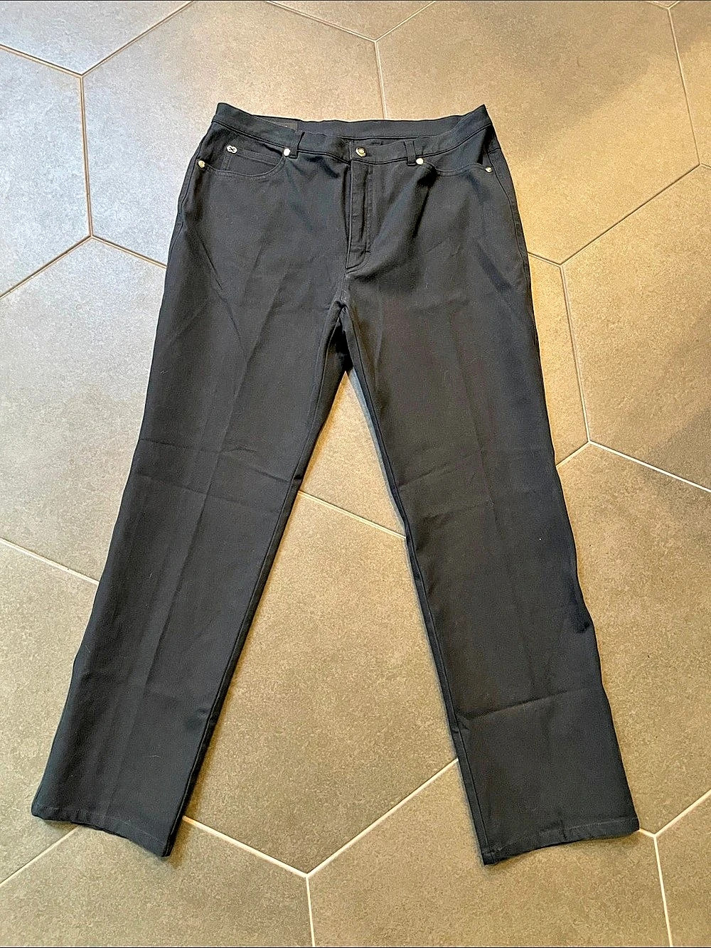 Escada Women’s Cotton Pants in Black Size 44 (14 US)